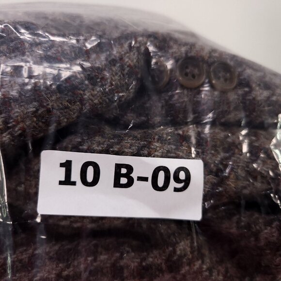 Conte Di Roma 100% Pure Virgen Wool Mens 46L Coat Italy Vintage Tweed Blazer - Picture 15 of 15